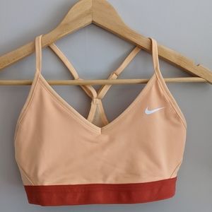 Peach Nike Dri fit sports bra